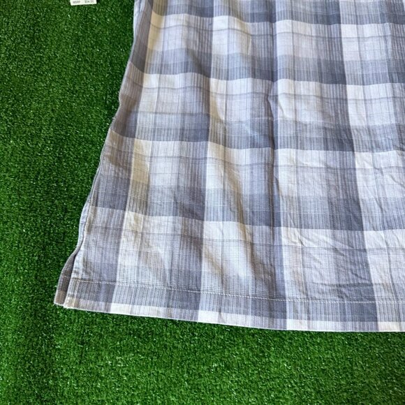 Van Heusen Short Sleeve Button Up Plaid Gray Easy Care Shirt Big Size XXL NEW - Picture 13 of 15